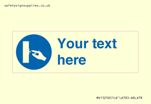 Custom Use Switch Sign